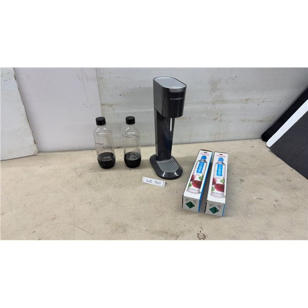 SodaStream Machine plus 2 New CO2 Cylinders, 1 in Machine and Bottles