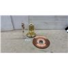 Image 1 : Vintage Galileo 11" Thermometer, Quartz Clock, and Manitoba Copper Plate Wall Hanging