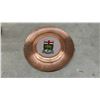 Image 2 : Vintage Galileo 11" Thermometer, Quartz Clock, and Manitoba Copper Plate Wall Hanging