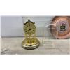 Image 5 : Vintage Galileo 11" Thermometer, Quartz Clock, and Manitoba Copper Plate Wall Hanging