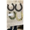 Image 1 : 4 1800s Antique Cast Iron Horseshoes for Repurposing
