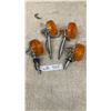 Image 1 : 1980 Suzuki OEM Motorcycle 12 Volt Front and Rear Signal Blinker Lights, Part No. 35603-44032-999