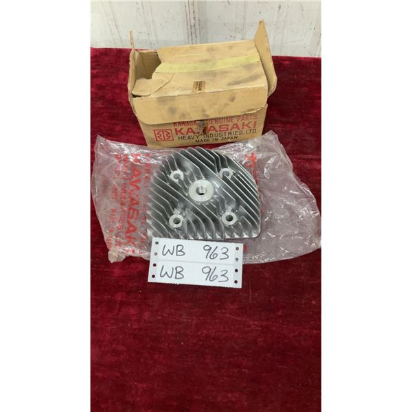 Vintage 1970s Kawasaki Cylinder Head for John Deere 440 Snowmobile Drifter, Part No.11001-510