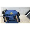 Image 7 : New Cabela's Outdoor Gear Tackle Backpack in Blue and Tan Heavy Canvas