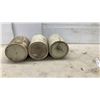Image 2 : Three Antique Two-Tone Stoneware Finger Jugs with Handles