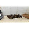 Image 1 : Collection of Vintage Brown Ceramic Electrical Insulators