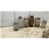 Image 2 : Collection of Antique Glass Canning Jars with Wire Bail Closures and Zinc Lids and More