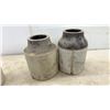 Image 6 : Three Antique Two-Tone Stoneware Canning Jars with Wire Bail Handle and Lid