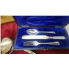 Image 3 : Henry Birks and Sons Boxed Silver Flatware Set with Assorted Loose Silverware and a Case