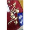 Image 5 : Henry Birks and Sons Boxed Silver Flatware Set with Assorted Loose Silverware and a Case