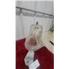 Image 3 : Art Deco Chrome Table Lamp with Greyhound Dog Figure and Pressed Glass Shade