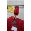 Image 5 : Art Deco Style Figural Winged Ladylamp with Ruby Red Glass Shade Needs Wiring