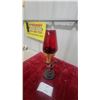 Image 6 : Art Deco Style Figural Winged Ladylamp with Ruby Red Glass Shade Needs Wiring