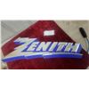 Image 1 : Vintage Zenith Electronics Advertising Sign with Lightning Bolt Logo 30"