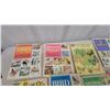 Image 2 : Collection of Vintage Golden Stamp Books Including Birds, Cats, Sea Shells, Trees, and More