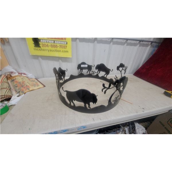 Metal 24" Diameter Decortive Fire Pit Ring