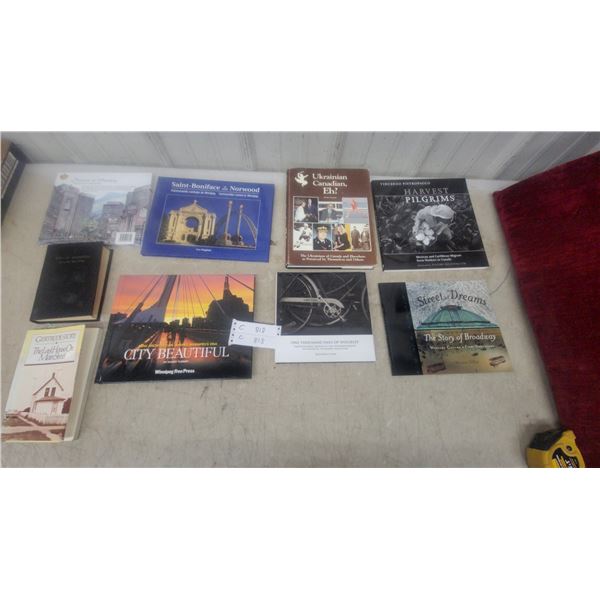 9x Collection of Winnipeg History and Manitoba Heritage Books