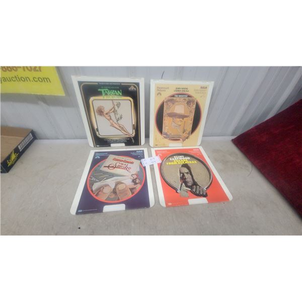RCA SelectaVision VideoDisc Collection, Cheech and Chong, Tarzan, Eastwood, and More Vintage