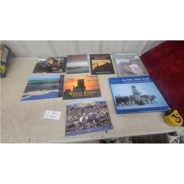 Collection of Eight Canadian Prairies and Arctic Region Photography Books