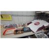 Image 1 : Coca-Cola Collectibles Lot: Serving Trays, T-Shirt, Canada Dry Can Airplane, and More