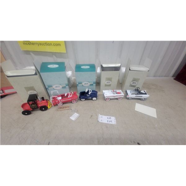 Hallmark Kiddie Car Classics Collection, Six Die-Cast Pedal Car Models with Original Boxes