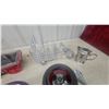 Image 4 : Purple Wall Clock, Popcorn Machine, Mini Truck Condement Rack, Fan, and More