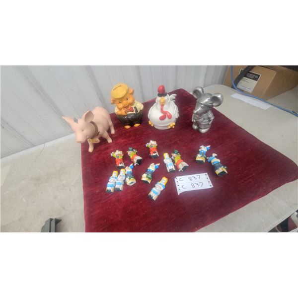 Babe the Pig Piggy Bank, Ceramic Pig Banks, Small Figurines, and More