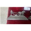Image 2 : Pair of Robert Burns Cast Iron Bookends with Scottish Bagpipe Design12" Long