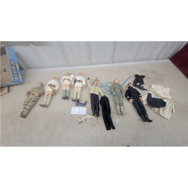 Collection of 12" Star Wars Luke Skywalker Action Figures with Accessories and More