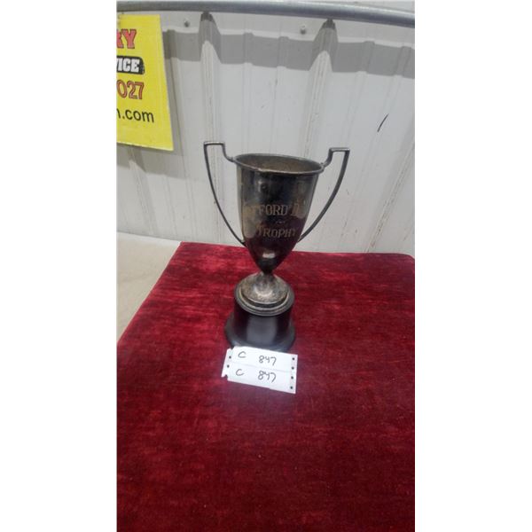 Hartford Drug Trophy with Bakelite Base, 1960-1962 Winners Engraved