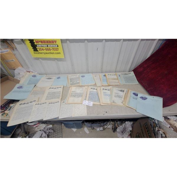 Collection of Vintage Canadian Railway and Knights of Columbus Correspondence and Documents Some