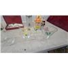 Image 2 : Hard Rock Cafe Shot Glasses in Boxes, Painted Wine Glasses, Bottles, Strainer, and More Bartiquis