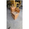 Image 3 : Wooden Children's Play Kitchen Set with Stove and Refrigerator and Iron Board Fridge Size 32 x 16 x