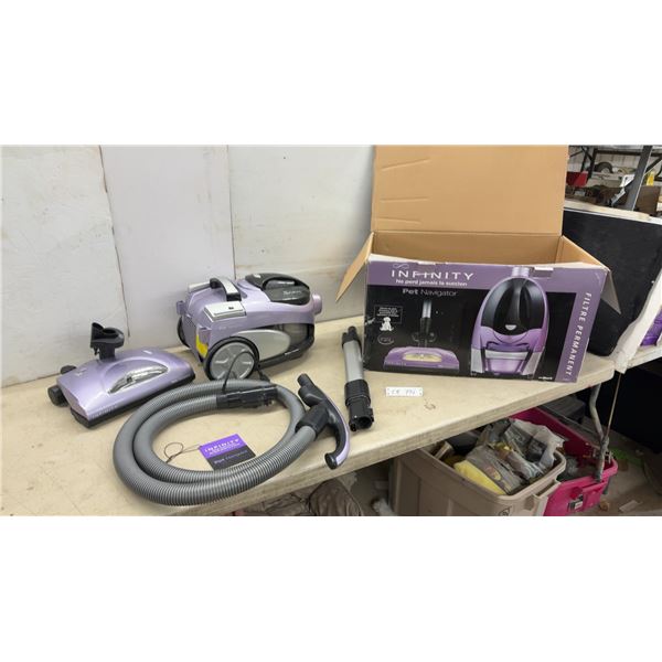 Shark Infinity Pet Navigator Canister Vacuum Model NR92C with Attachments and Box