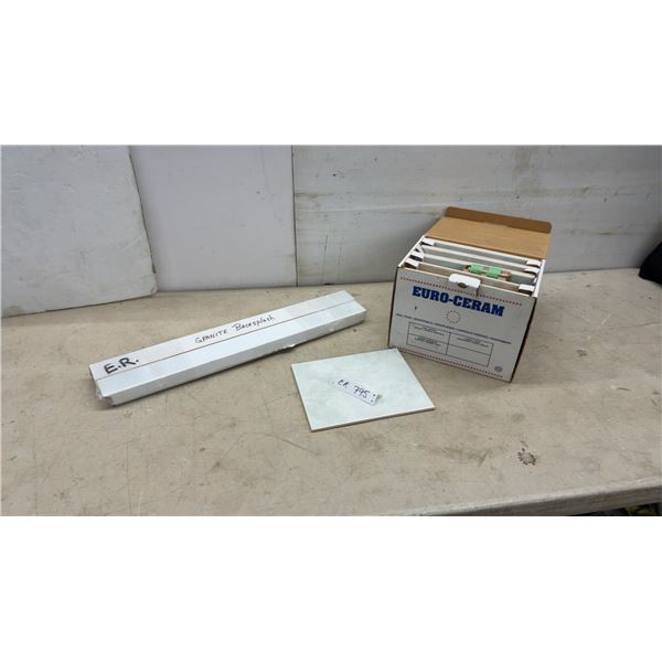 Euro-Ceram Wall Tiles 20 x 25 Cm and Granite Backsplash 24 x 4