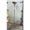Image 1 : Brushed Nickel Torchiere Floor Lamp, 69" High