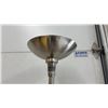 Image 3 : Brushed Nickel Torchiere Floor Lamp, 69" High