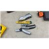 Image 3 : DuraPouch Leather Tool Belt, Stanley Utility Knives, Delta 13" Thick Planer Blade, Richard