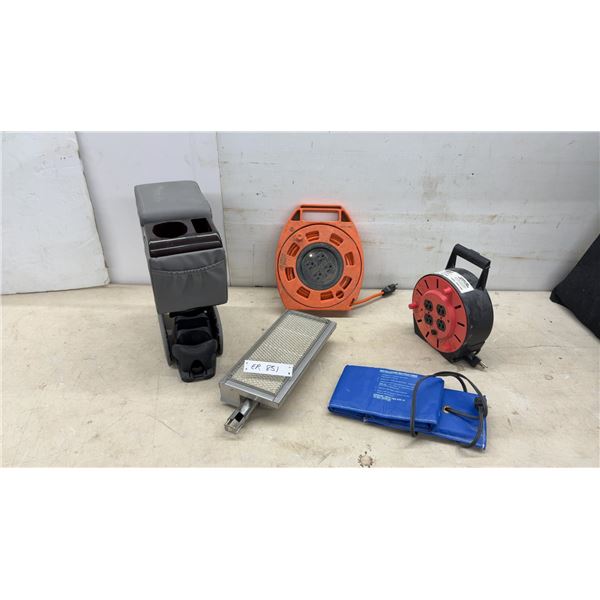 Extension Cord Reels, Vehicle Console, Battery Blanket, Bbq Burner and More