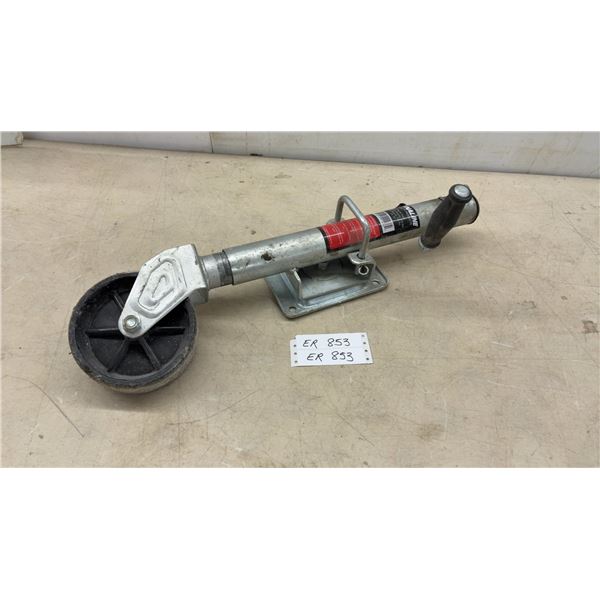 Dynaline 11466 Trailer Jack with Swivel Wheel, 850-Pound Support Capacity, 10" Lift