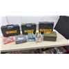 Image 1 : 3 Empty DeWalt Tool Cases, Craftsman Router Bit Set, Carriage Bolts, Lag Bolts, and More