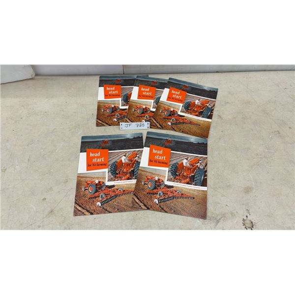 Allis-Chalmers "Head Start for '61 Farming" Sales Brochures, Lot of 5