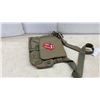 Image 5 : Rolling Stones Official Merchandise Olive Canvas Messenger Bag with Tongue Logo, New with Tags