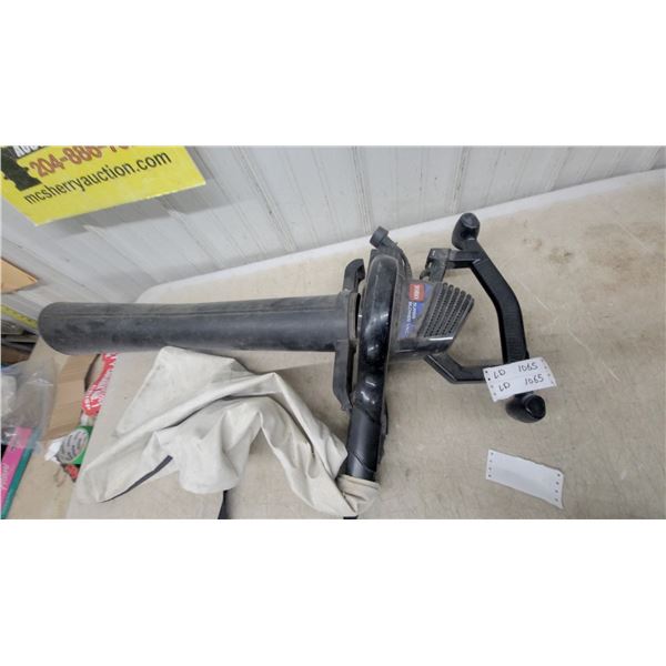 Toro Super Blower Vac Electric Leaf Blower with Collection Bag