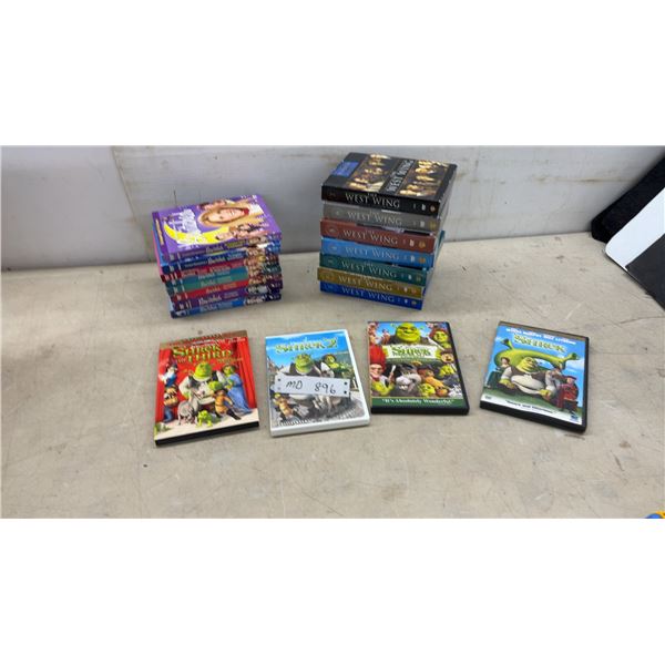 Bewitched and the West Wing Complete Series DVD Sets with Shrek Movies and More