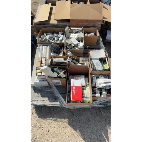 Pallet Lot of Electrical, Sockets, Switches, Face Plates and More