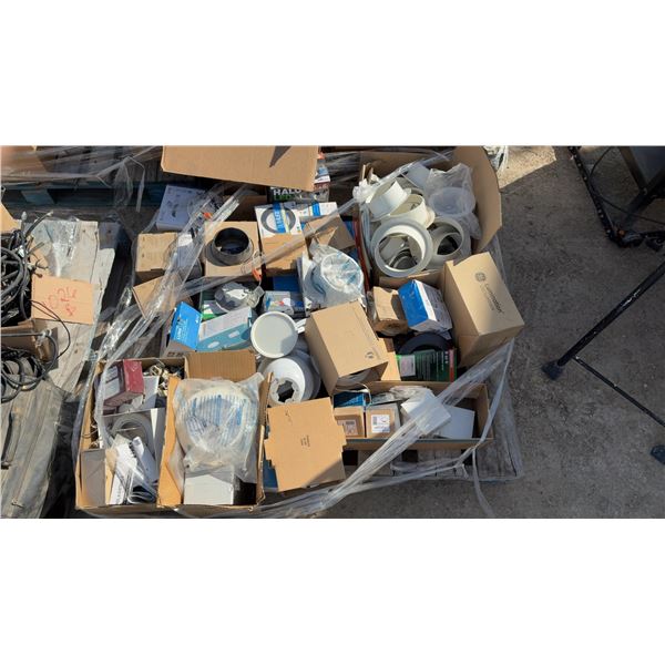Pallet Lot of Electrical L,Pot Lights, Sockets and More