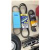 Image 2 : Gas Cans, Scissor Jacks, Goodyear and Continental Serpentine Belts, Pneumatic Wheel, and More