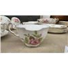 Image 11 : Adderley Fine Bone China England Pink Rose Pattern Dinnerware Set (55 Pieces)