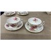 Image 12 : Adderley Fine Bone China England Pink Rose Pattern Dinnerware Set (55 Pieces)